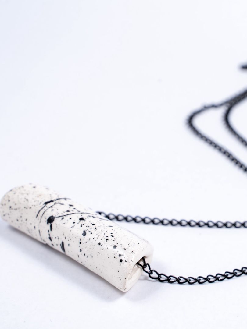 Χειροποίητο κολιέ απο πηλό μοντέλο "Dessert"