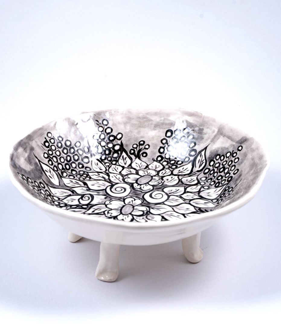 Χειροποιητη φρουτιερα απο πηλό