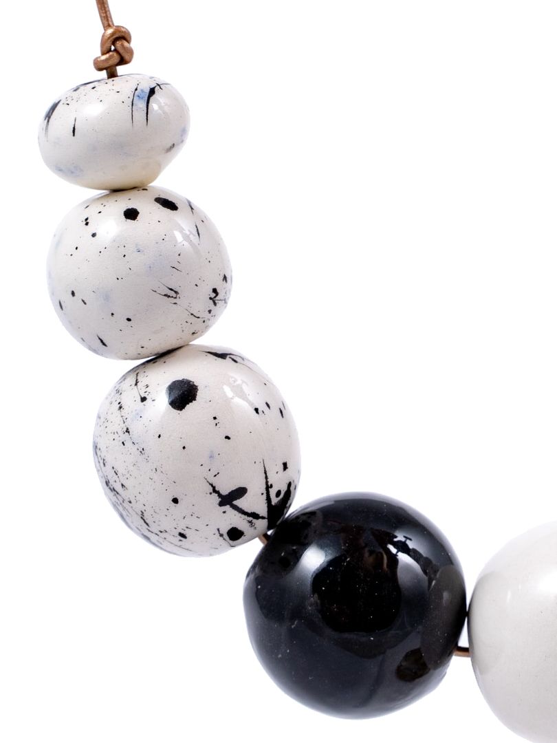 Χειροποίητο κολιέ απο πηλό μοντέλο "Luna"