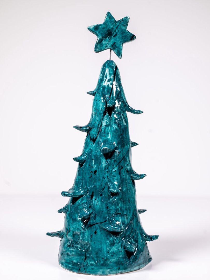 Κεραμικό χριστουγεννιάτικο δεντράκι πράσινο