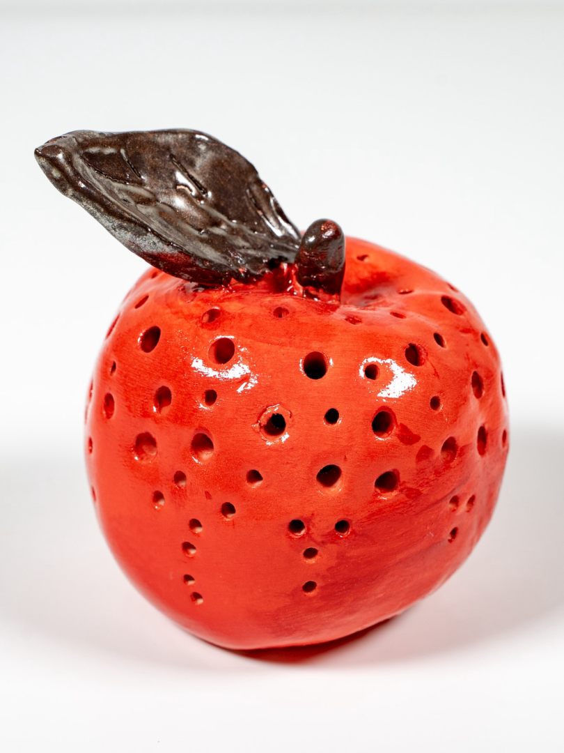 κεραμικό μήλο κόκκινο