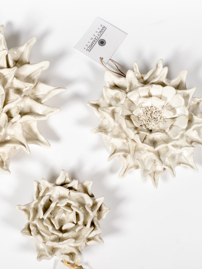 Κεραμικό διακοσμητικό ''χρυσάνθεμο'' παρουσίαση