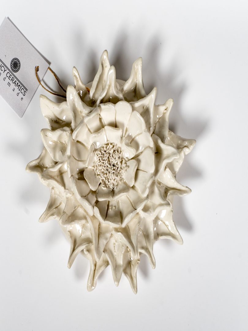 Κεραμικό διακοσμητικό χρυσάνθεμο ''μεσαίο''